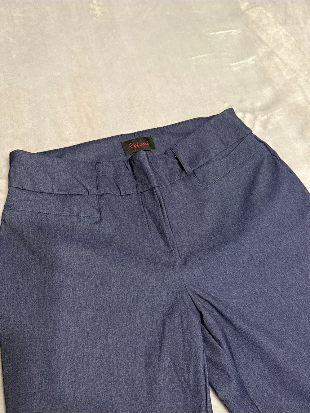Women's Navy Straight/Wide-Leg Trousers item 72513